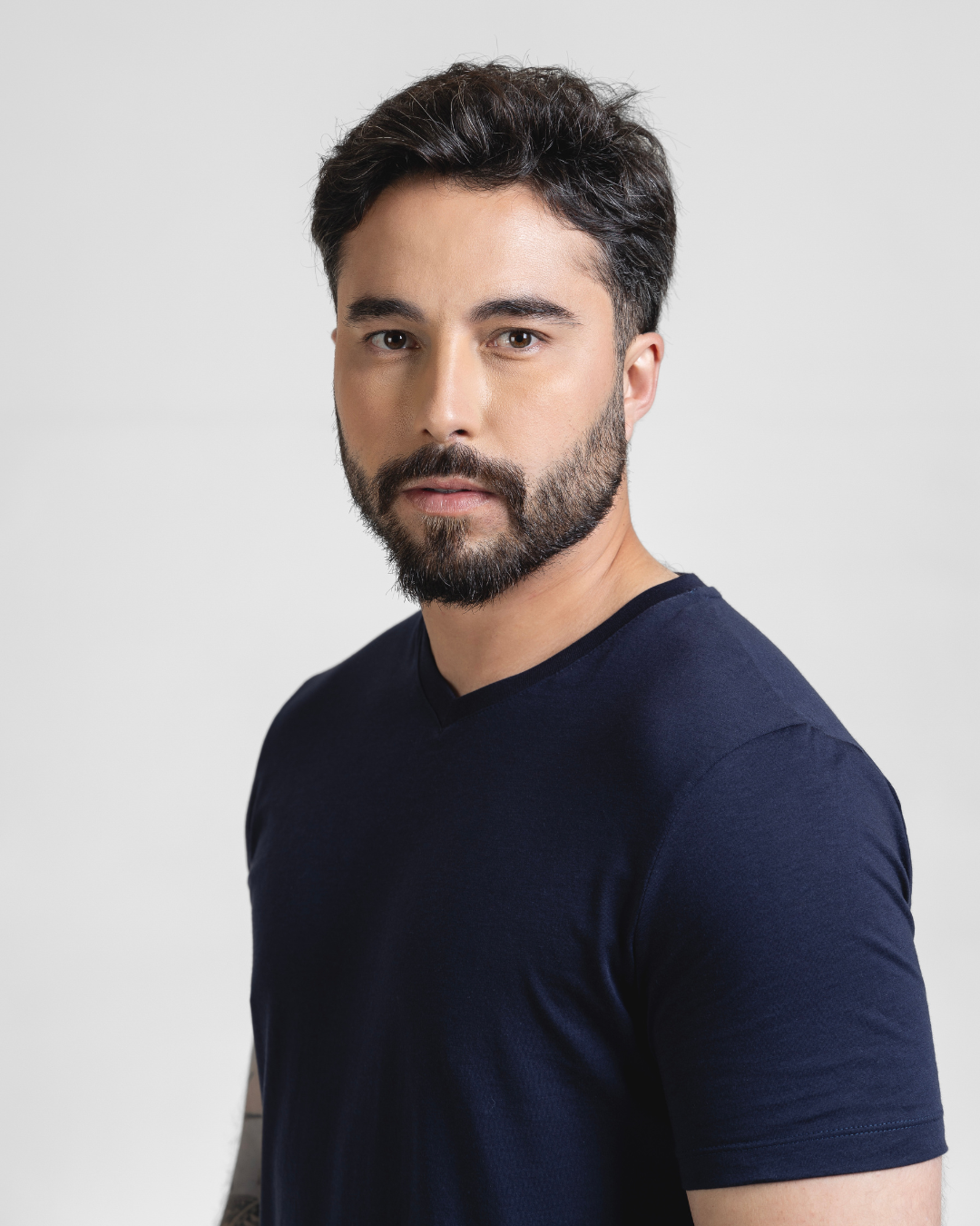 Kit 3 Camisetas Pima Gola V