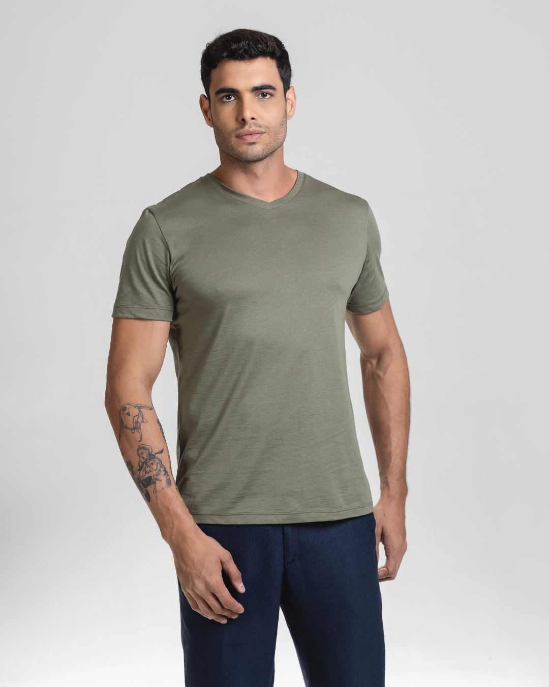 Kit 3 Camisetas Pima Gola V