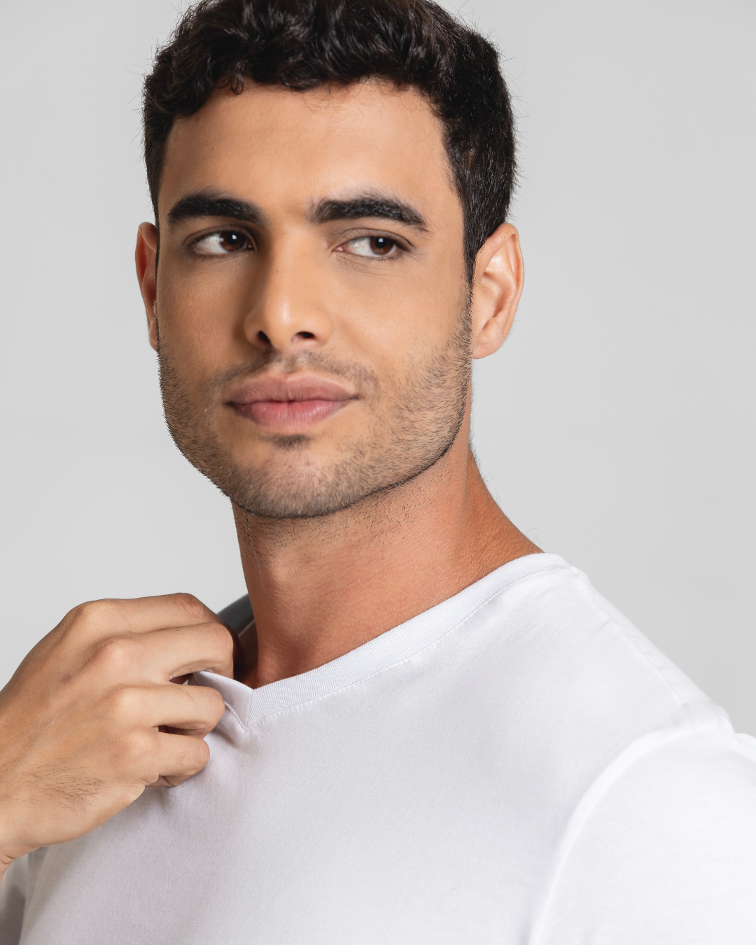 Kit 3 Camisetas Pima Gola V