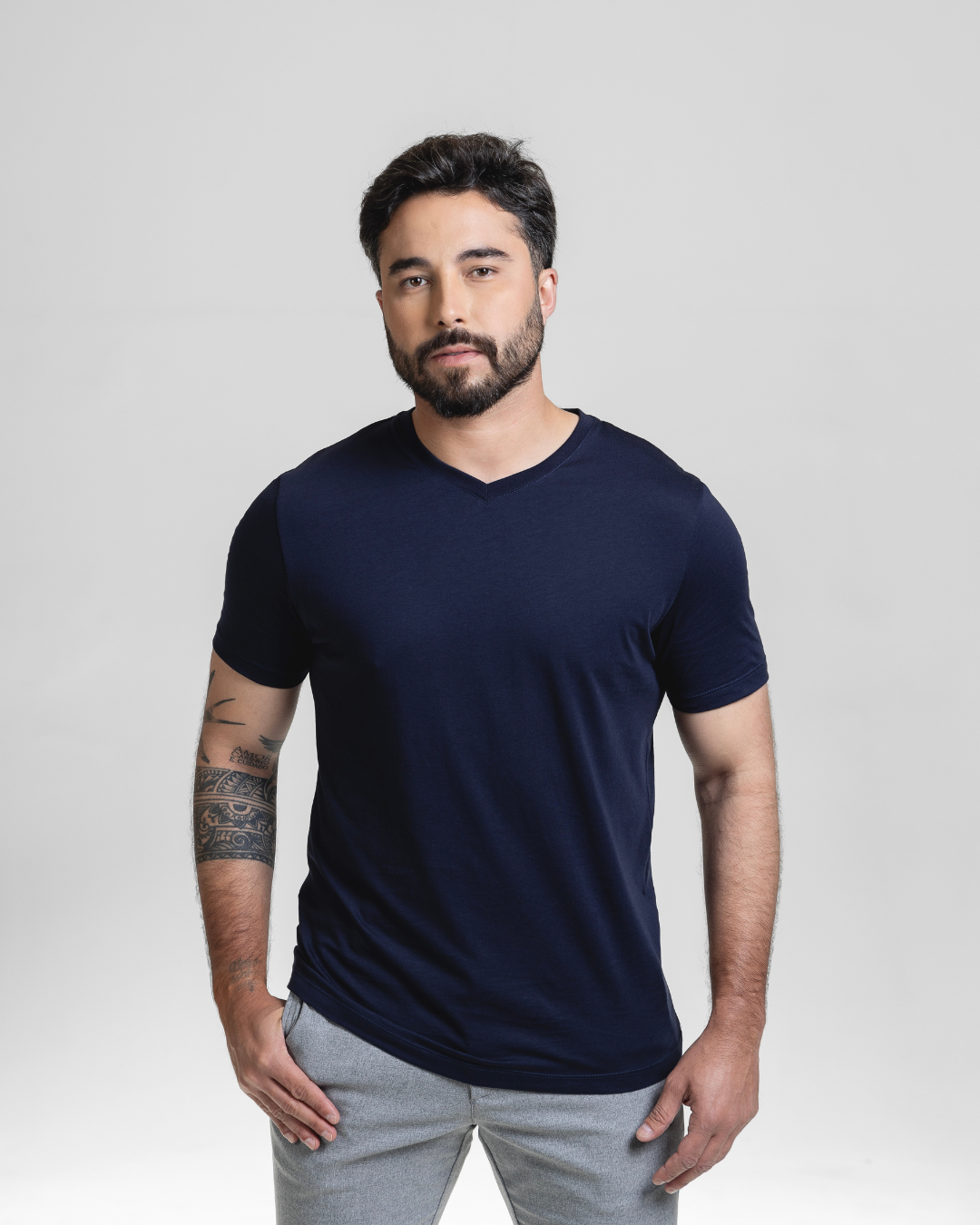 Kit 3 Camisetas Pima Gola V