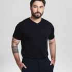 Camiseta Pima Premium Gola-V - Preto